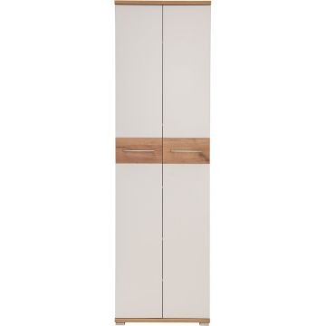 Șifonier alb cu aspect de lemn de stejar 59x199 cm Topix – Germania