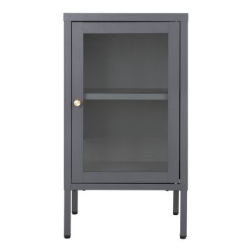 Vitrină gri din metal 38x70 cm Dalby – House Nordic