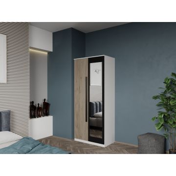 Dulap dormitor 2 usi San Remo+oglinda 83 x 192.5 cm - Dallas