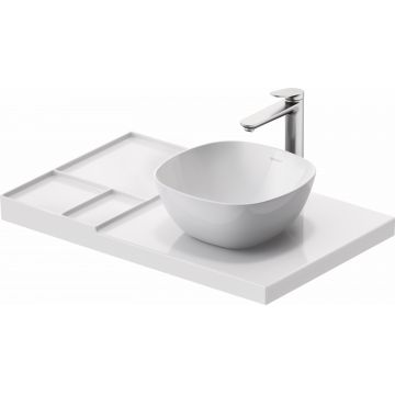 Blat ceramic Duravit Aurena 800x500mm HygieneGlaze Plus orientare dreapta alb