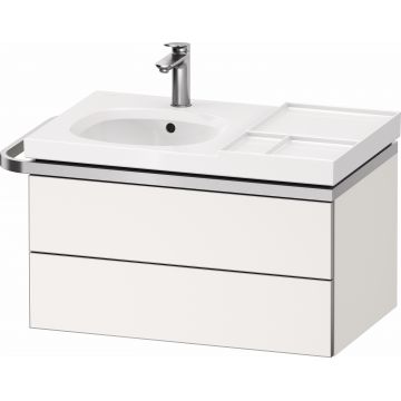 Dulap baza suspendat Duravit Aurena 784 x 492mm pentru lavoar cu doua sertare orientare stanga inclus portprosop alb mat