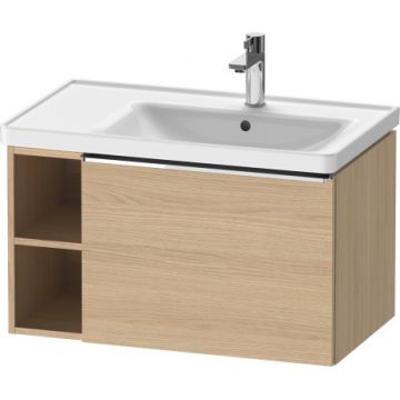 Dulap baza Duravit D-Neo 784x440mm un sertar si raft stanga stejar natur