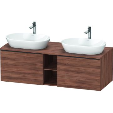 Dulap baza Duravit D-Neo cu 2 sertare pentru lavoar 140cm Natural Walnut Decor