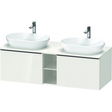 Dulap baza Duravit D-Neo cu 2 sertare pentru lavoar 140cm White High Gloss Decor