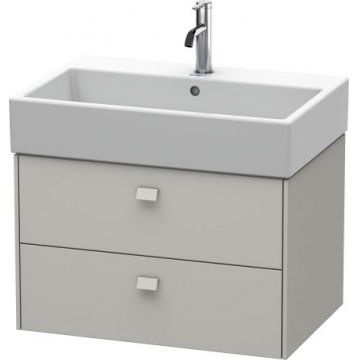 Dulap baza suspendat Duravit Brioso 684x442mm cu doua sertare gri ciment mat