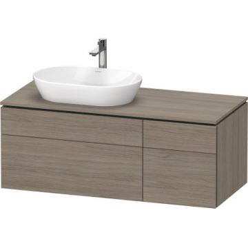 Dulap baza suspendat Duravit L-Cube 122x55cm stejar terra