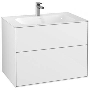 Dulap baza suspendat Villeroy & Boch Finion 80x59x50cm Glossy White Laquer