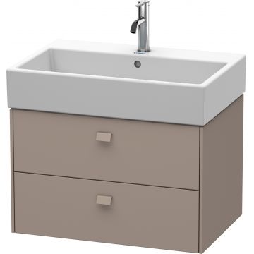 Dulap baza suspendat Duravit Brioso 684x442mm cu doua sertare bazalt mat