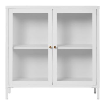 Vitrină albă din metal 80x80 cm Dalby – House Nordic