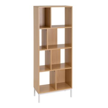 Bibliotecă de copii în culoare naturală cu aspect de lemn de stejar 63x159 cm Mid-Lines – Casa Selección