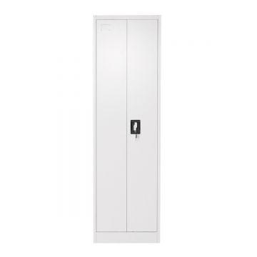 Dulap metalic fiset 1700x500x400mm cu 2 usi securizate, pentru produse curatenie, gri, Cod: BK92942, Echivalență: DISEG37, Breckner Germany