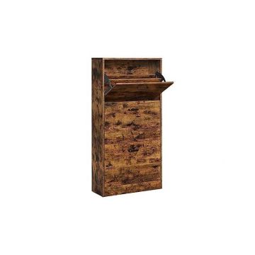 Dulap Pantofi Model Caden, Maro rustic , 60x24x120 cm