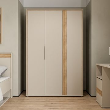 Dulap Cu 3 Usi Waxala, 126.8 Cm Dulap Cu 3 Usi Waxala, 126.8 Cm