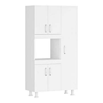 Dulap de bucatarie Defne, Pako World, Alb, 89x37x160 cm Dulap de bucatarie Defne, Pako World, Alb, 89x37x160 cm