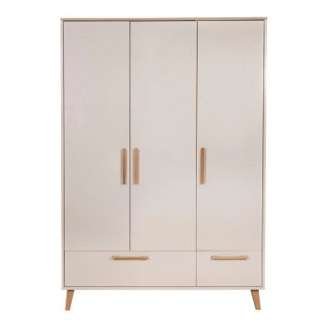 Șifonier de copii crem/în culoare naturală cu aspect de lemn de stejar 138x200x55 cm Jil – Roba Șifonier de copii crem/în culoare naturală cu aspect de lemn de stejar 138x200x55 cm Jil – Roba