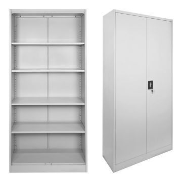 Vestiar din metal Ugren Gri deschis 90x40x180 cm Vestiar din metal Ugren Gri deschis 90x40x180 cm
